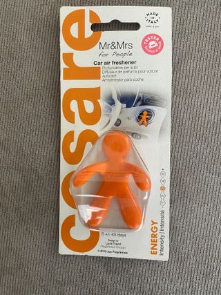 Cesare - Profumatore auto Mr&Mrs Arancio