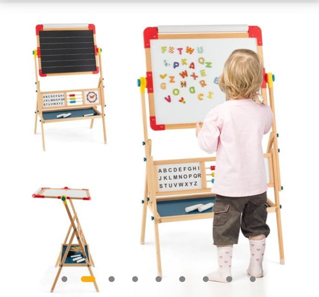 Pizarra magnética infantil de madera