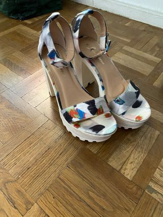 Sandalias plataforma multicolor