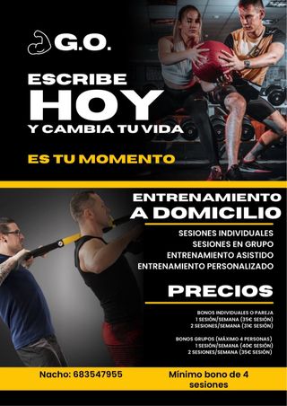 Entrenamiento personal a domicilio