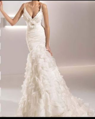 Vestido novia blanco Pronovias