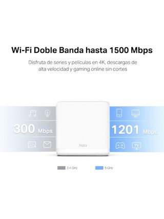 Mercusys AX1500: Router Mesh WiFi 3 unidades