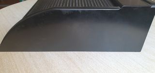 Escritorio de sobremesa de persiana negro