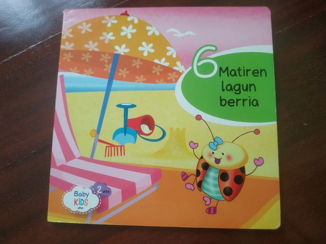 6 libros Baby Kids 2 urte edebe giltza