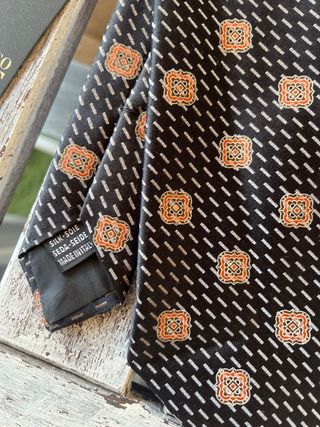 Corbata Gianfranco Ferré - Negra & Naranja