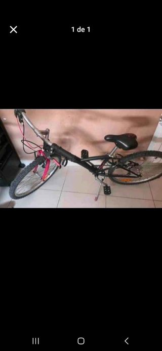 Bicicleta montaña negra