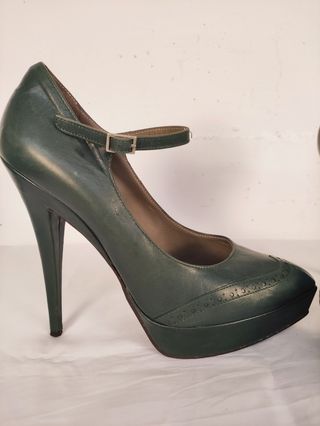 Décolleté verdi tacco alto