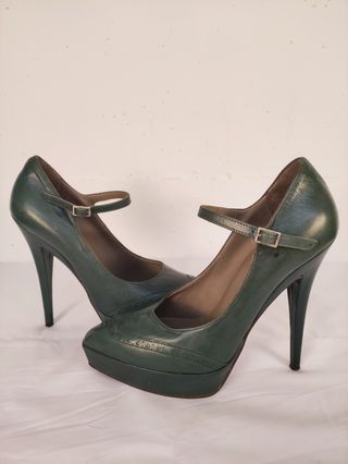 Décolleté verdi tacco alto