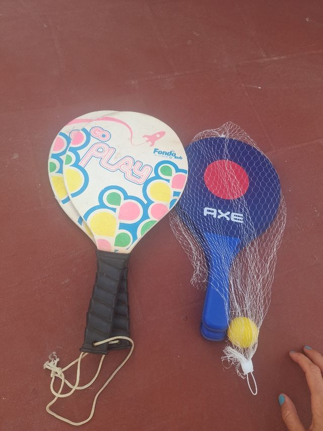 Palas playa - 4 paletas y una pelota