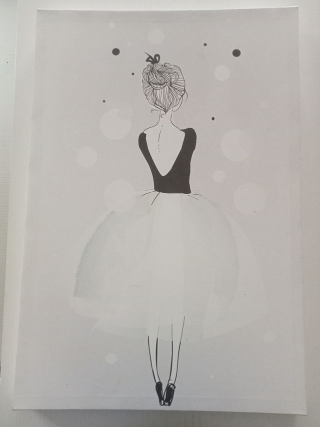 Cuadro canvas bailarina 