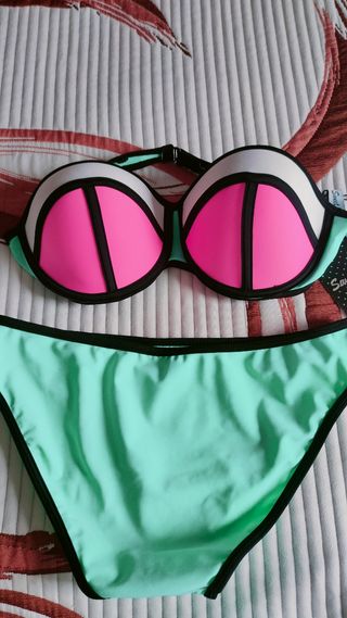 Bikini Sweet Secret - Rosa y Verde Agua