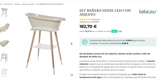 Bañera bebé Bébé-Jou: rosa palo