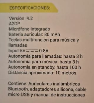 Auriculares inalámbricos Bluetooth