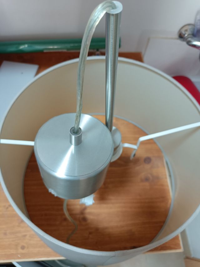 Lámpara colgante gris plata