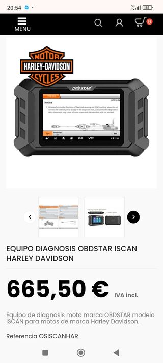 DISPOSITIVO  DIAGNOSIS PARA HARLEY DAVIDSON .