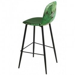 Taburete alto verde | Moderno,floral en la trasera