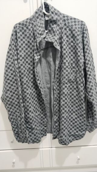 Camisa gris cuadros - Talla única