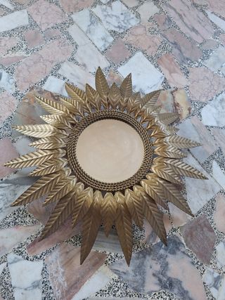 Espejo sol dorado vintage