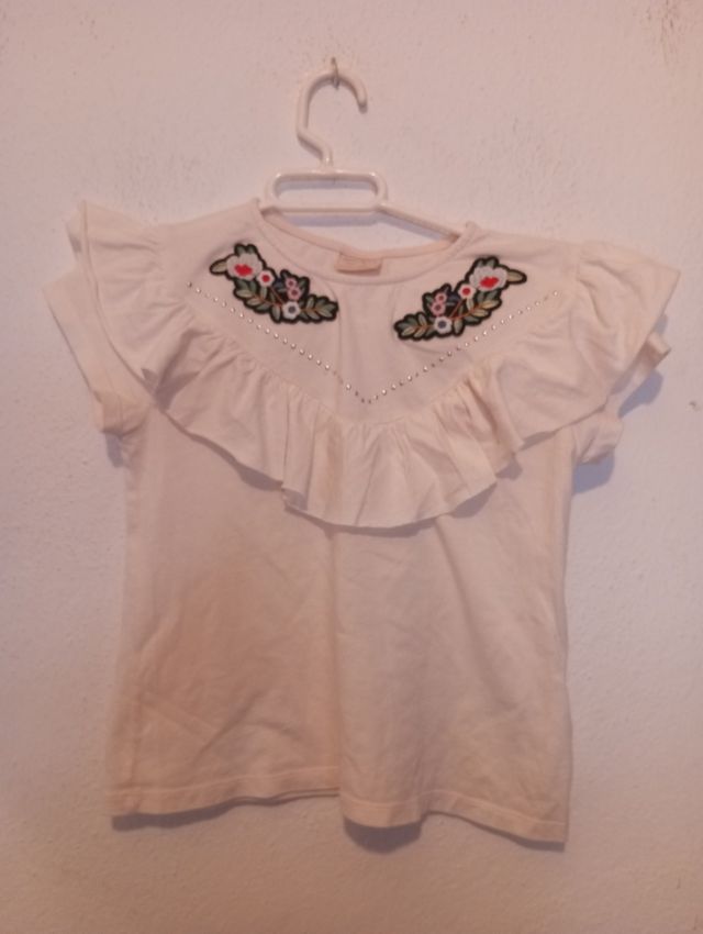 Camiseta niña 5 años - Flores