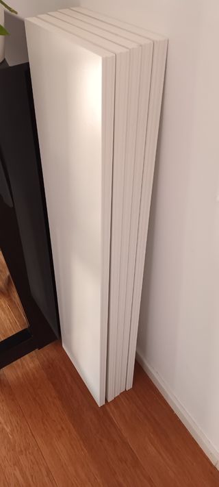 5 baldas blancas ikea 