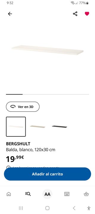 5 baldas blancas ikea 