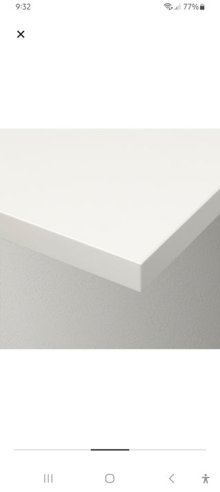 5 baldas blancas ikea 