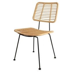 Sillas rattan Sumatra - beige/negro