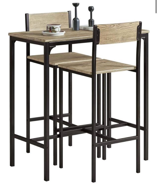 Mesa alta cocina + 2 taburetes Nuevo en caja