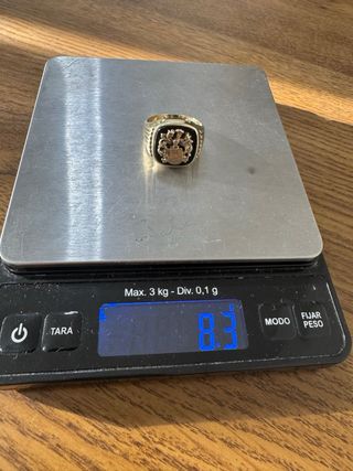 Anillo sello oro 14k - escudo armas