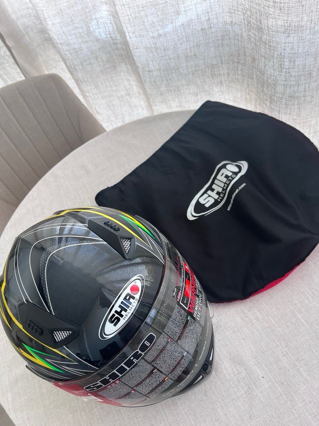 CASCO SHIRO SH-881: Negro/Amarillo (TALLA S -55cm)