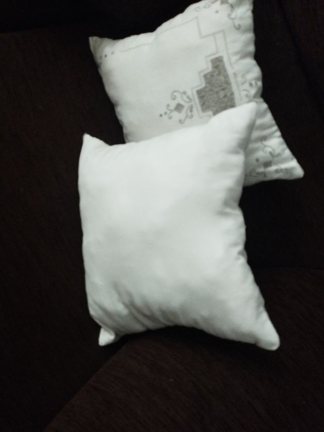 Cojines lino blancos - Decoración