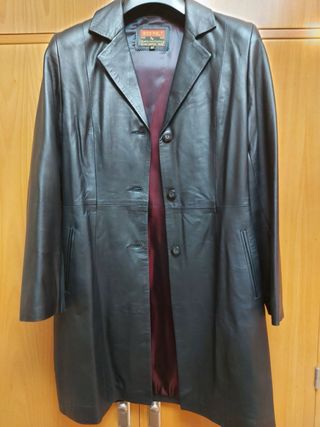 Chaqueta piel RICO PIEL negra L (Talla 40).