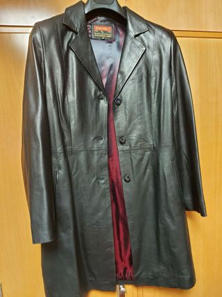 Chaqueta piel RICO PIEL negra L (Talla 40).