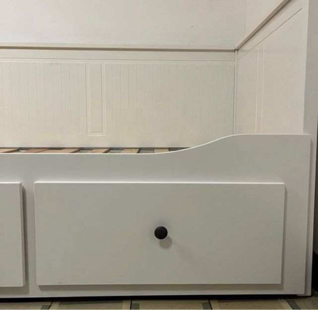 Sofá cama divan Hemnes blanco +colchon individual