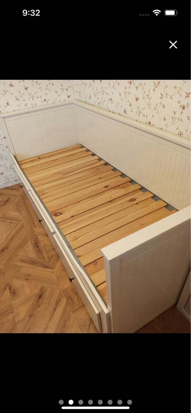 Sofá cama divan Hemnes blanco +colchon individual