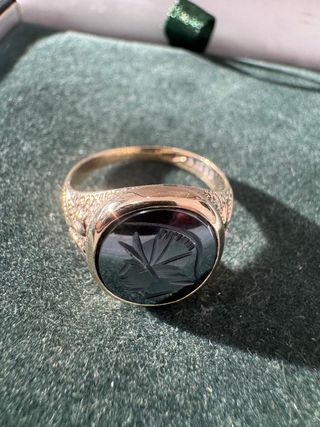 Anillo sello oro 9k - Romano