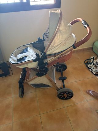 Carro bebé ligero beige