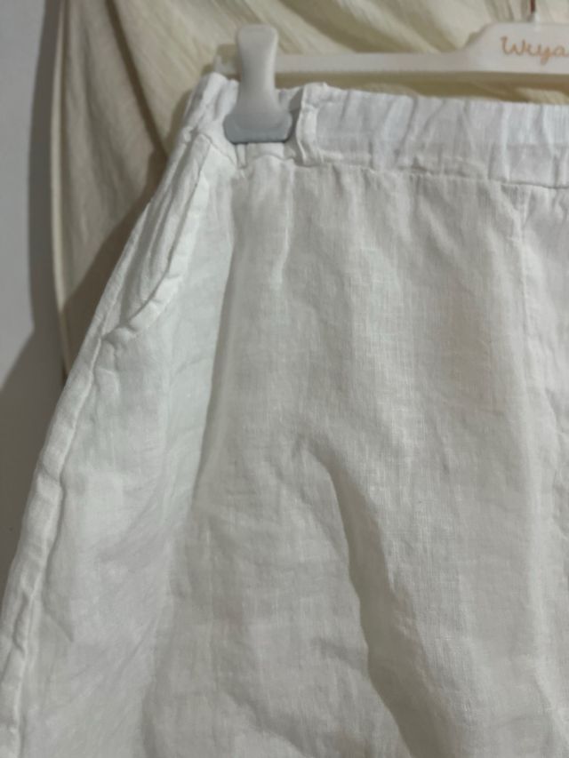 Shorts lino blanco. Nuevos