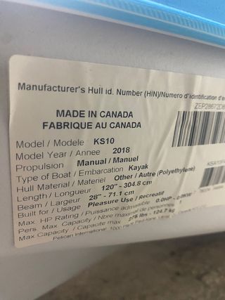 Kayak Pelican KS10 Azul