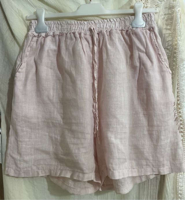 Shorts lino rosa | Nuevos