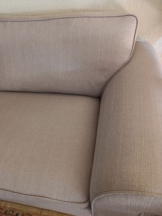 Sofá 2 plazas beige