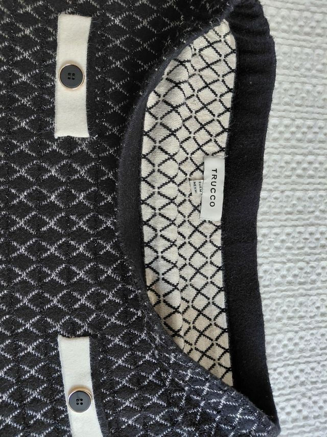 Falda Trucco blanco y negro