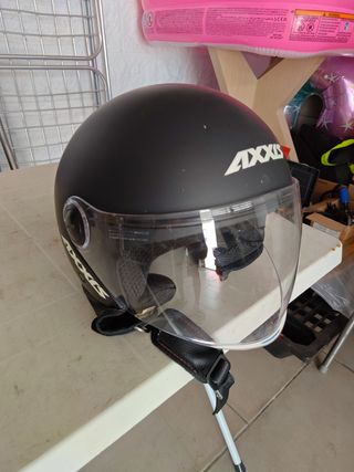 Casco moto Axxis negro mate