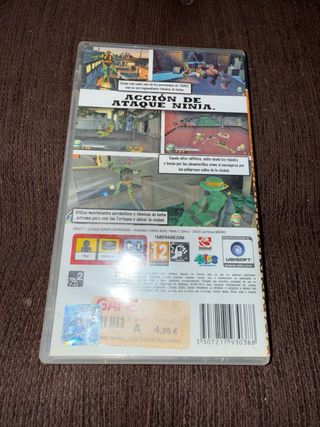 juego TMNT (PSP) - Tortugas Ninja caja vacia