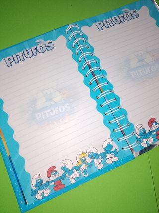 Cuaderno Los Pitufos