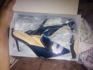 Giannico - Zapatos tacón azul