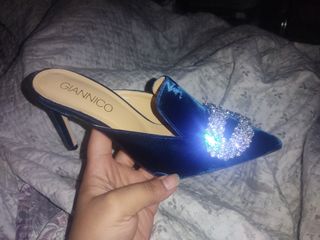 Giannico - Zapatos tacón azul