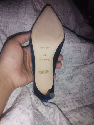 Giannico - Zapatos tacón azul