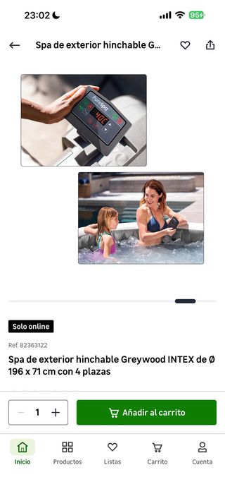 Spa hinchable INTEX Greywood Ø196cm