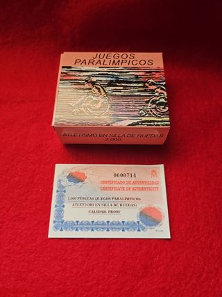 Moneda 1000 Ptas Juegos Paralímpicos 2000